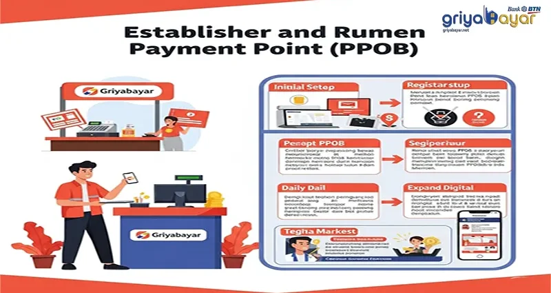 Cara Menjalankan Kios Payment Point (PPOB) Griyabayar di Indonesia